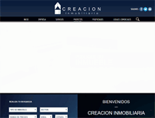 Tablet Screenshot of creacioninmobiliaria.com